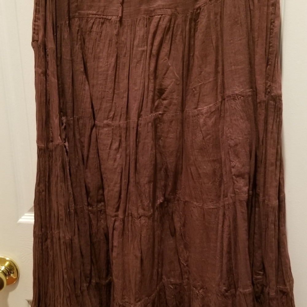 Brown Broom Skirt - Picture 1 of 2